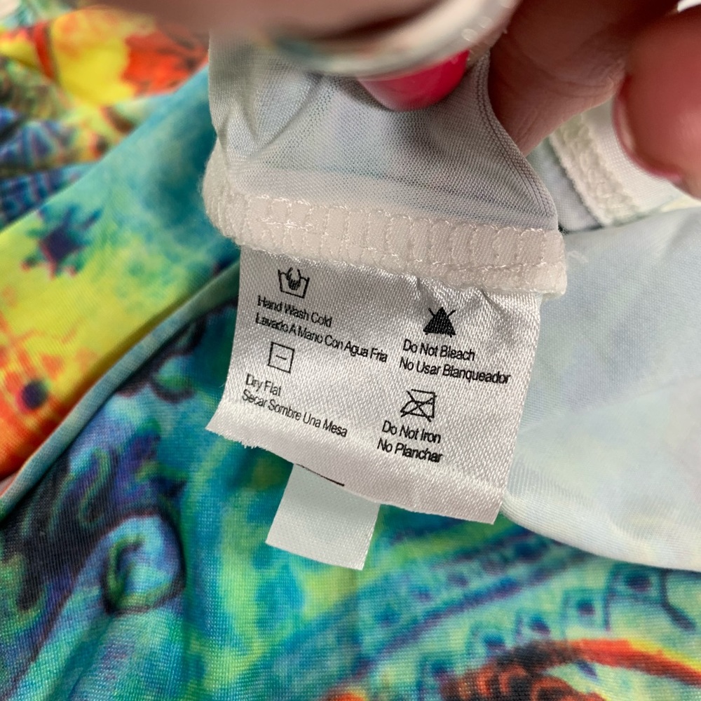 Cristina Love Morrocan Halter Backless Multicolored Sequence Dress Size M - Picture 12 of 13